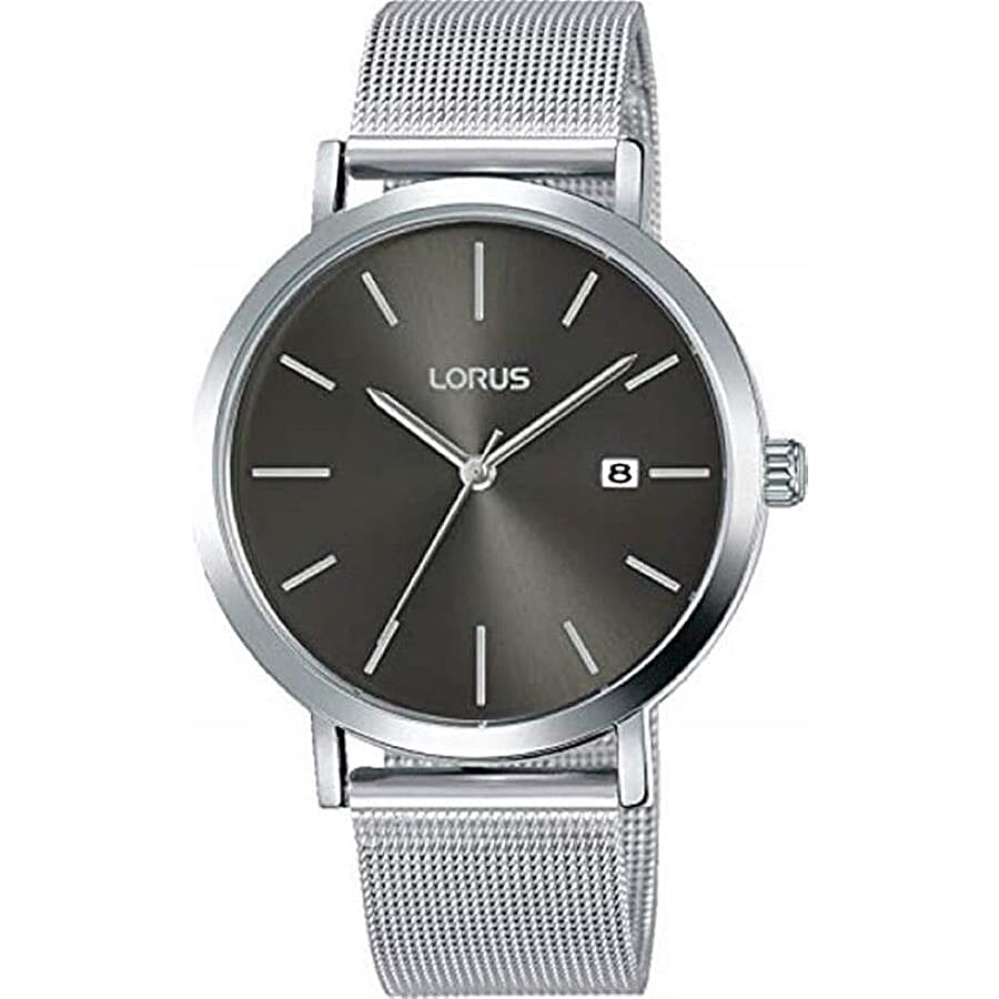 LORUS Classic Water Resistance Analog Watch with Mesh Strap - Grey and Silver
