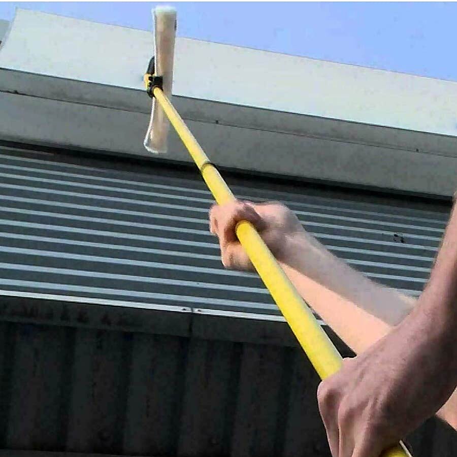 ROLSON Telescopic Window Cleaner with Adjustable Mop Head - Yellow