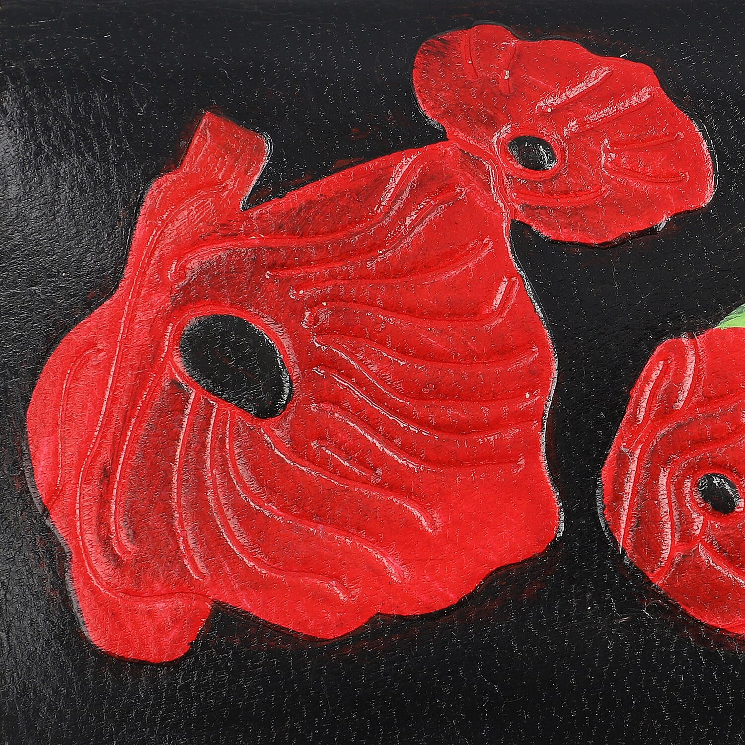 SUKRITI 100% Genuine Leather  RFID Wallet (Size 21.59x11.43cm) - Black