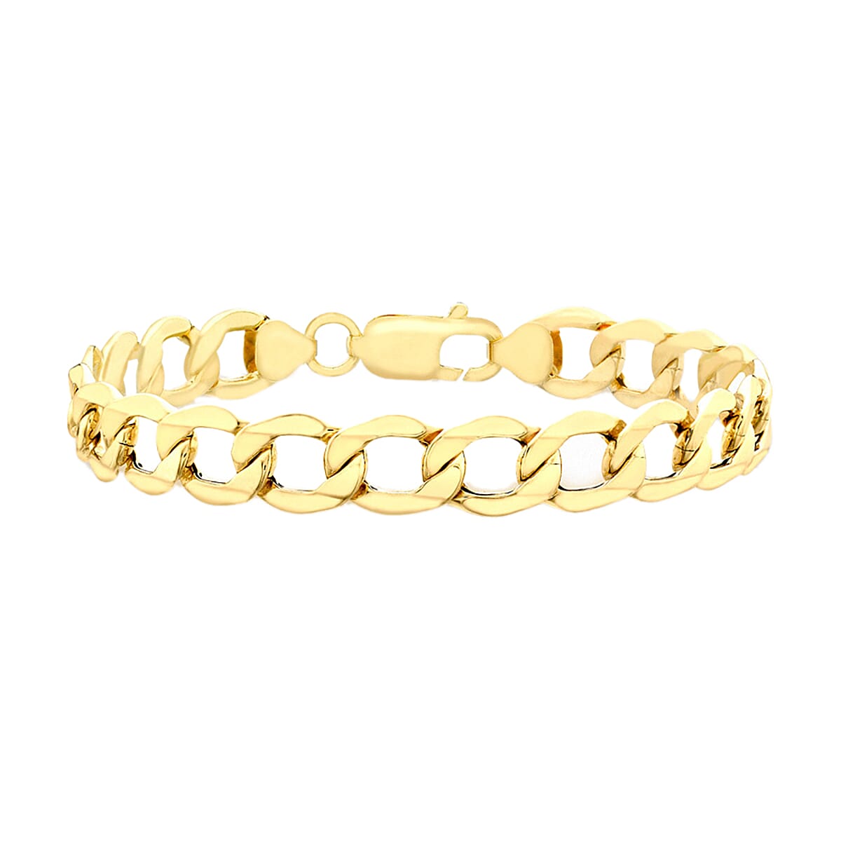 9K Yellow Gold Curb Bracelet (Size 8.5), Gold Wt. 8.21 Gms