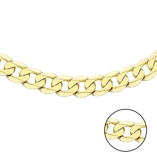 Hatton Garden Close Out 9K Yellow Gold Curb Chain (Size 20), Gold Wt. 21.48Gms