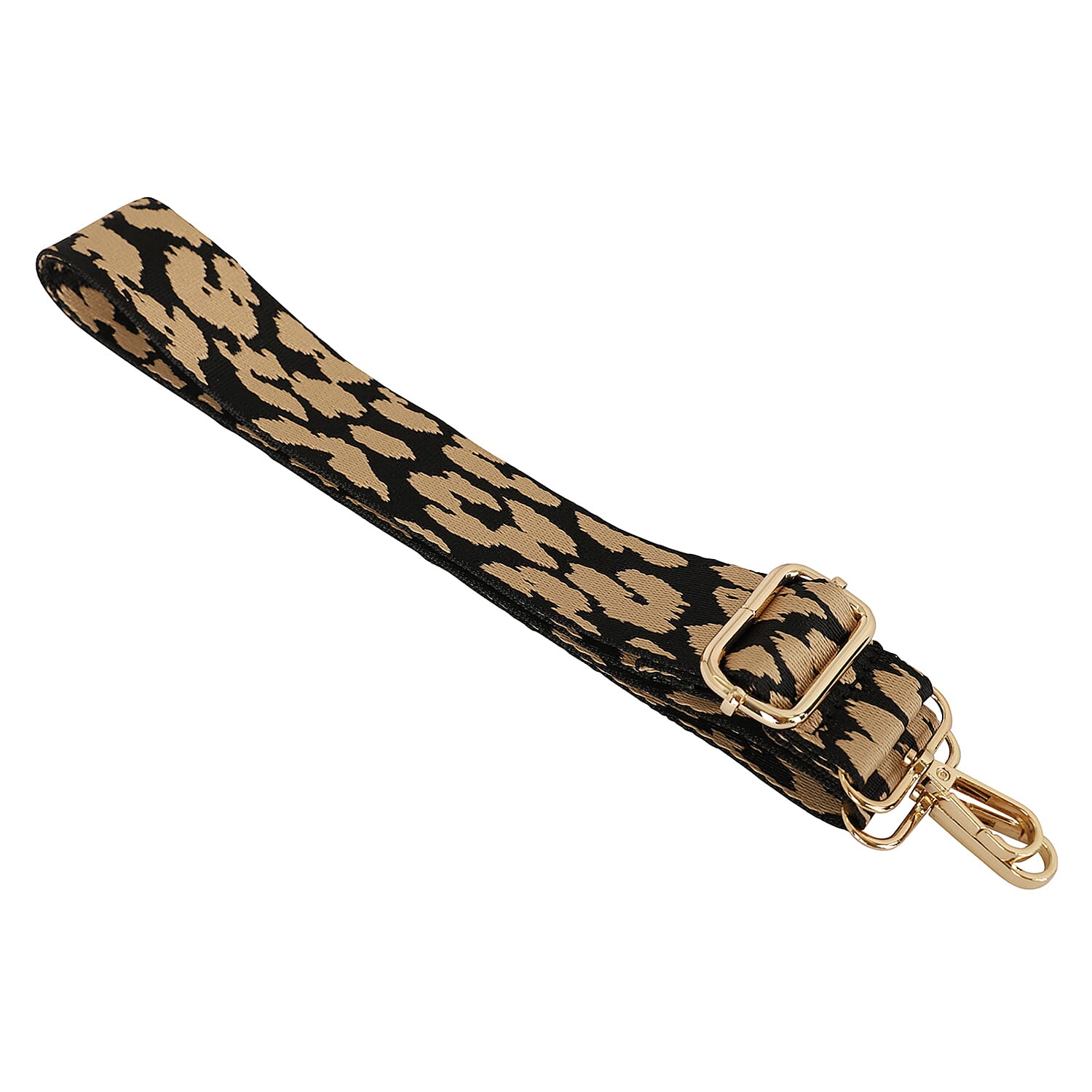 Kris Ana Animal Print Detachable & Adjustable Bag Strap (L-120 Cm) - Taupe