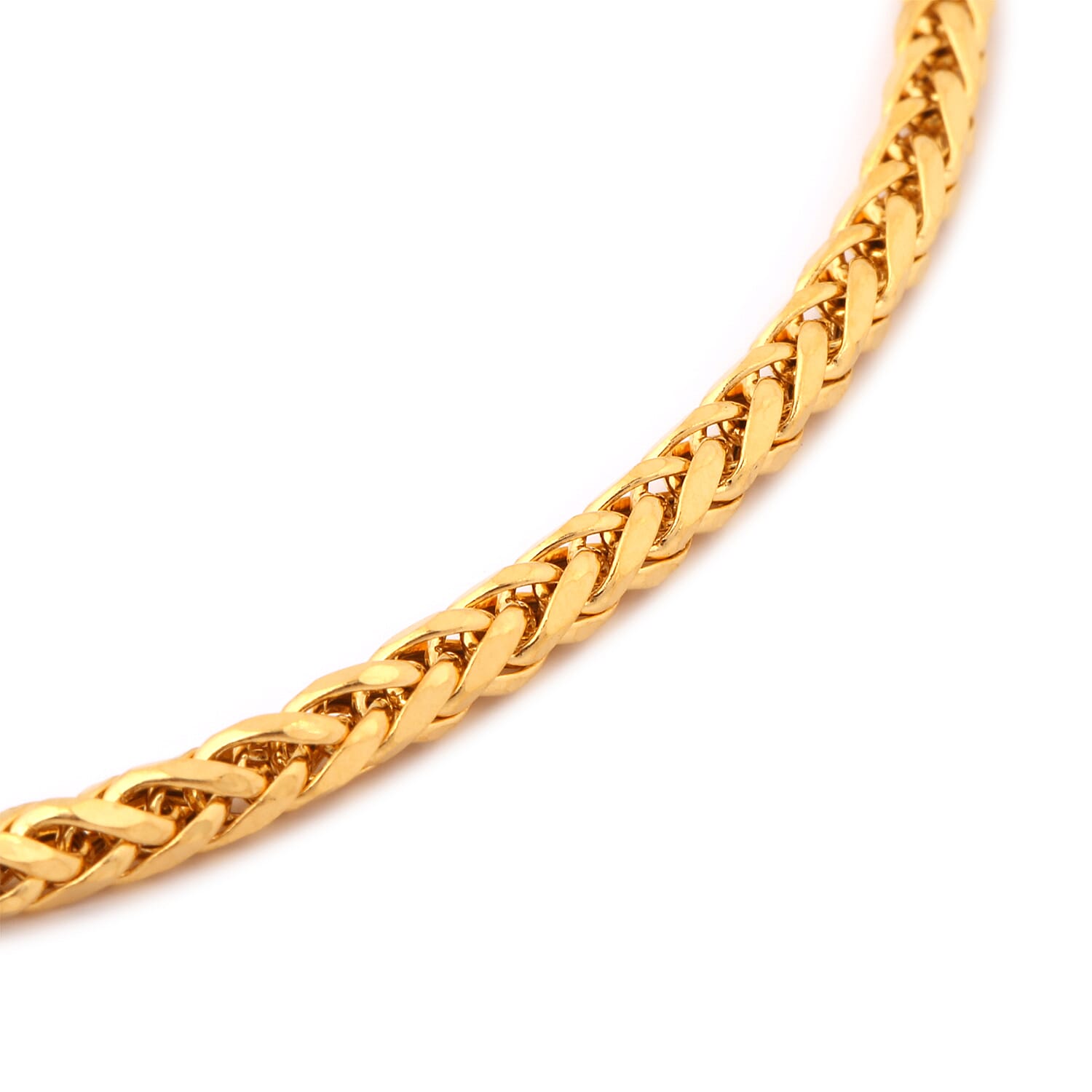 Italian Made - 22K Yellow Gold Spiga Bracelet (Size 7.5), Gold Wt. 3.64 Gms