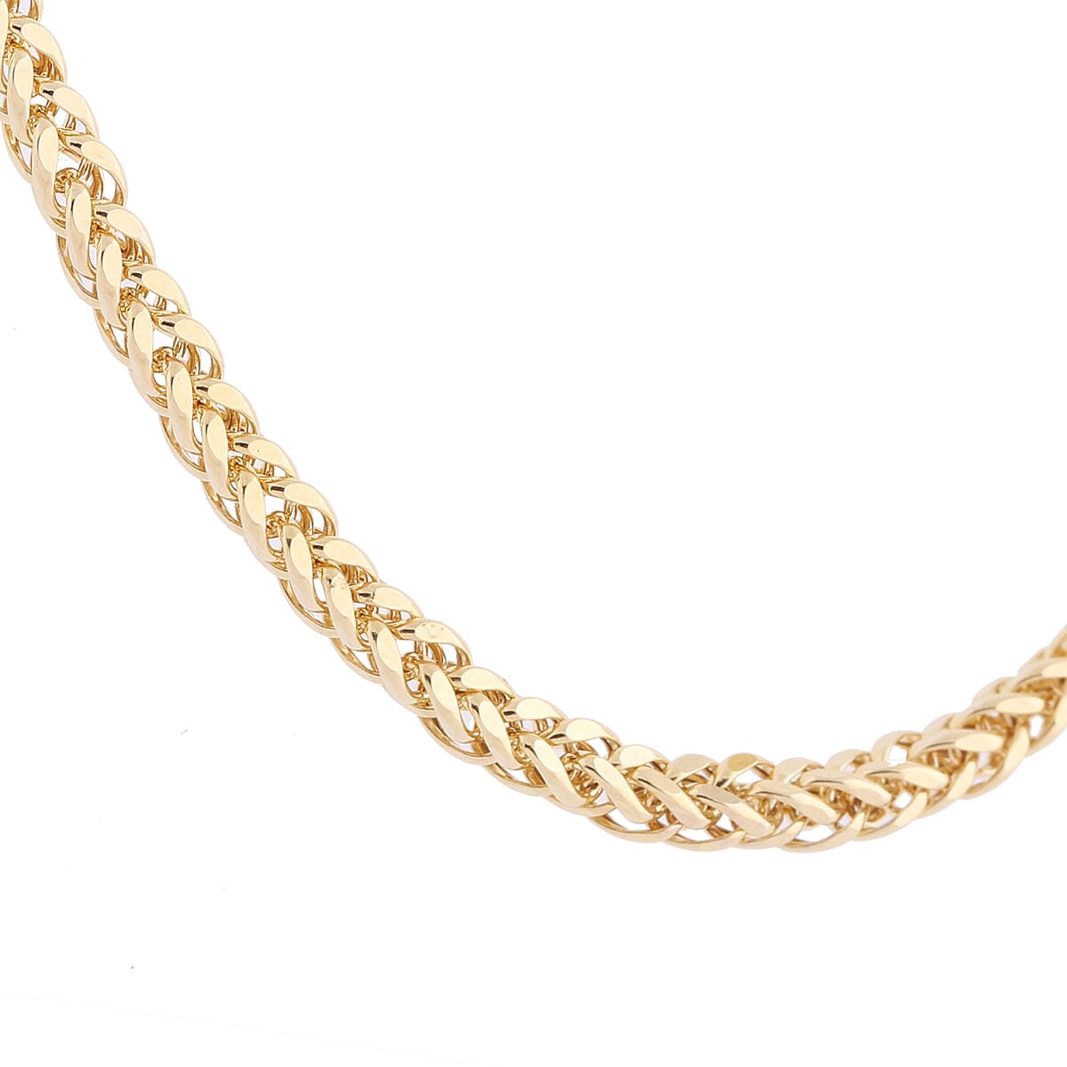 Italian Made- 9K Yellow Gold Adjustable Spiga Serpente Necklace (Size 24), Gold Wt 9.36 Gms