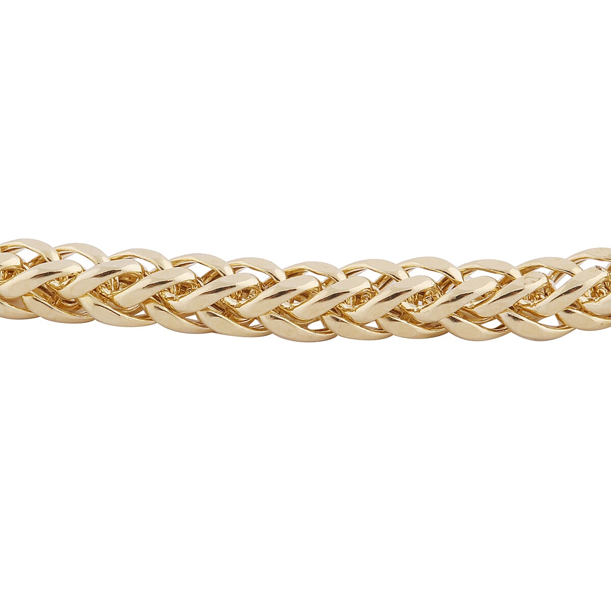 Italian Made- 9K Yellow Gold Adjustable Spiga Serpente Necklace (Size 24), Gold Wt 9.36 Gms