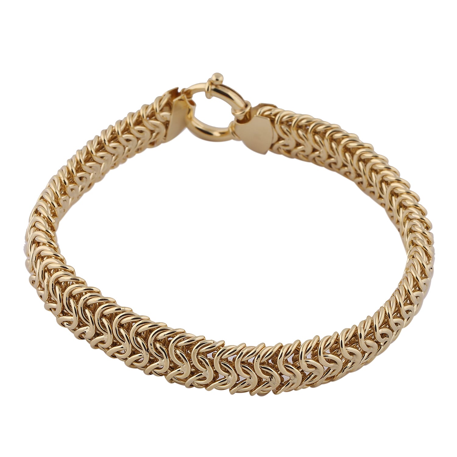 Italian Made - 9K Yellow Gold Collegamento Bracelet (Size 8.5inch), Gold wt. 17.47 Gms