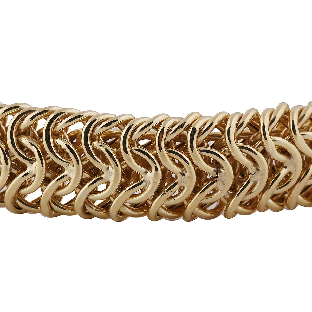 Italian Made - 9K Yellow Gold Collegamento Bracelet (Size 8.5inch), Gold wt. 17.47 Gms