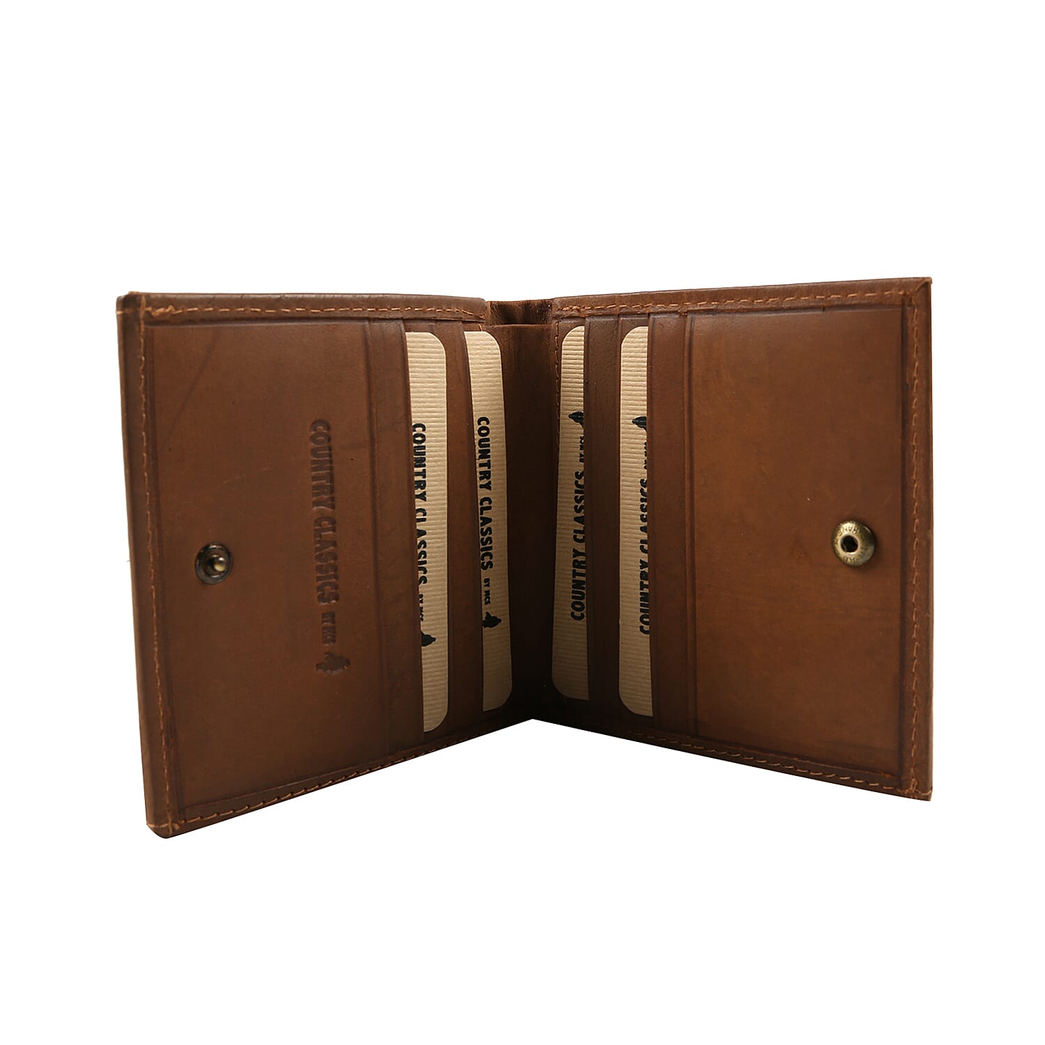 MCS Country Classics 100% Genuine Leather Wallet (9x10.5Cm) - Cognac Colour