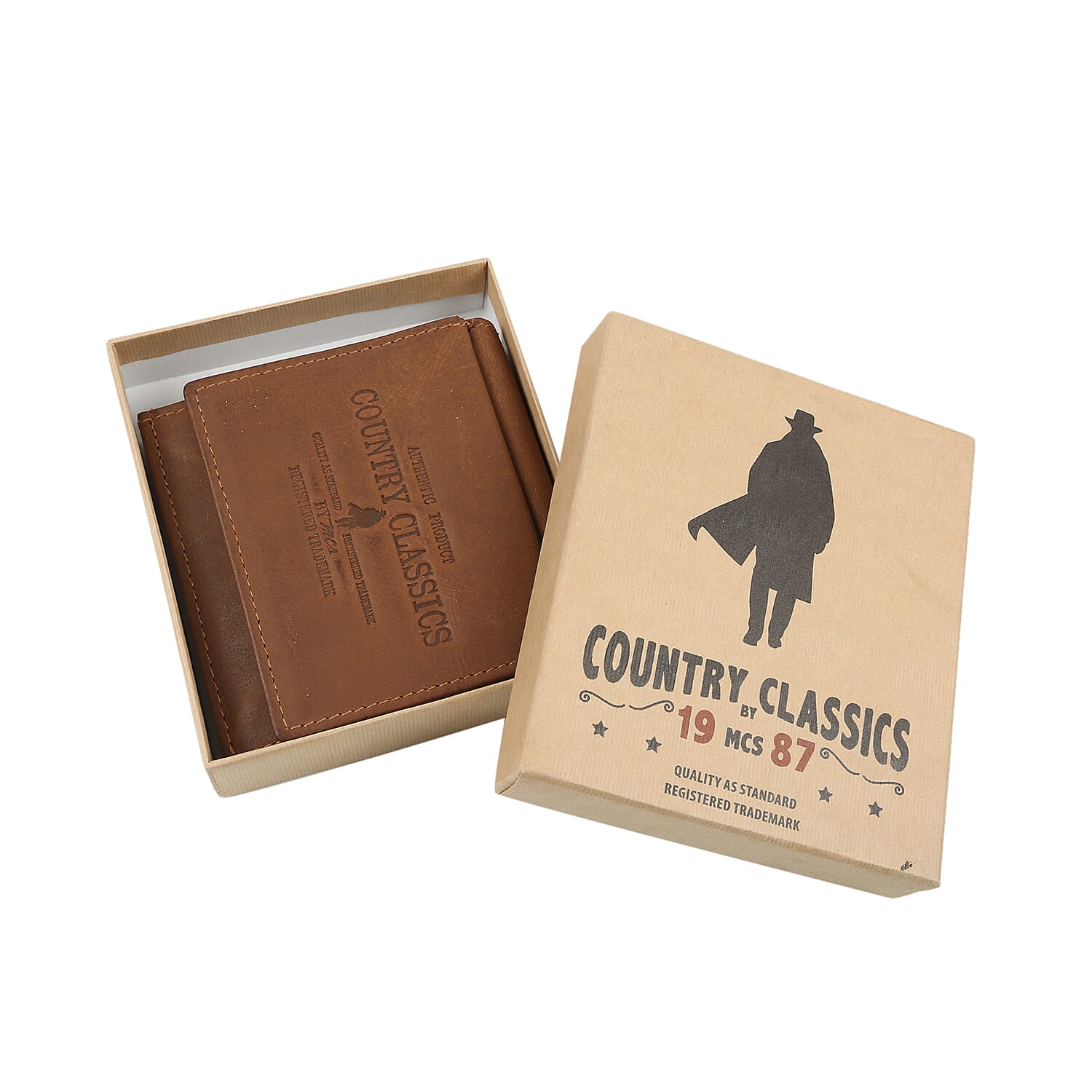 MCS Country Classics 100% Genuine Leather Wallet (9x10.5Cm) - Cognac Colour