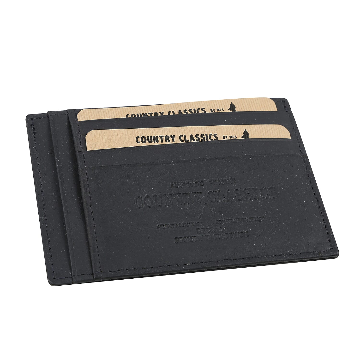 MCS Country Classics 100% Genuine Leather Wallet ( 11x7.5 Cm) - Dark Blue