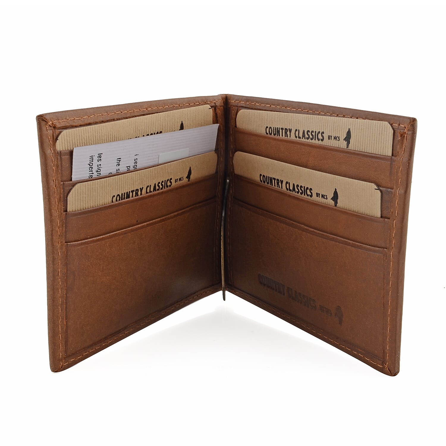 MCS Country Classics 100% Genuine Leather Wallet ( 11x8.5 Cm) - Cognac Colour