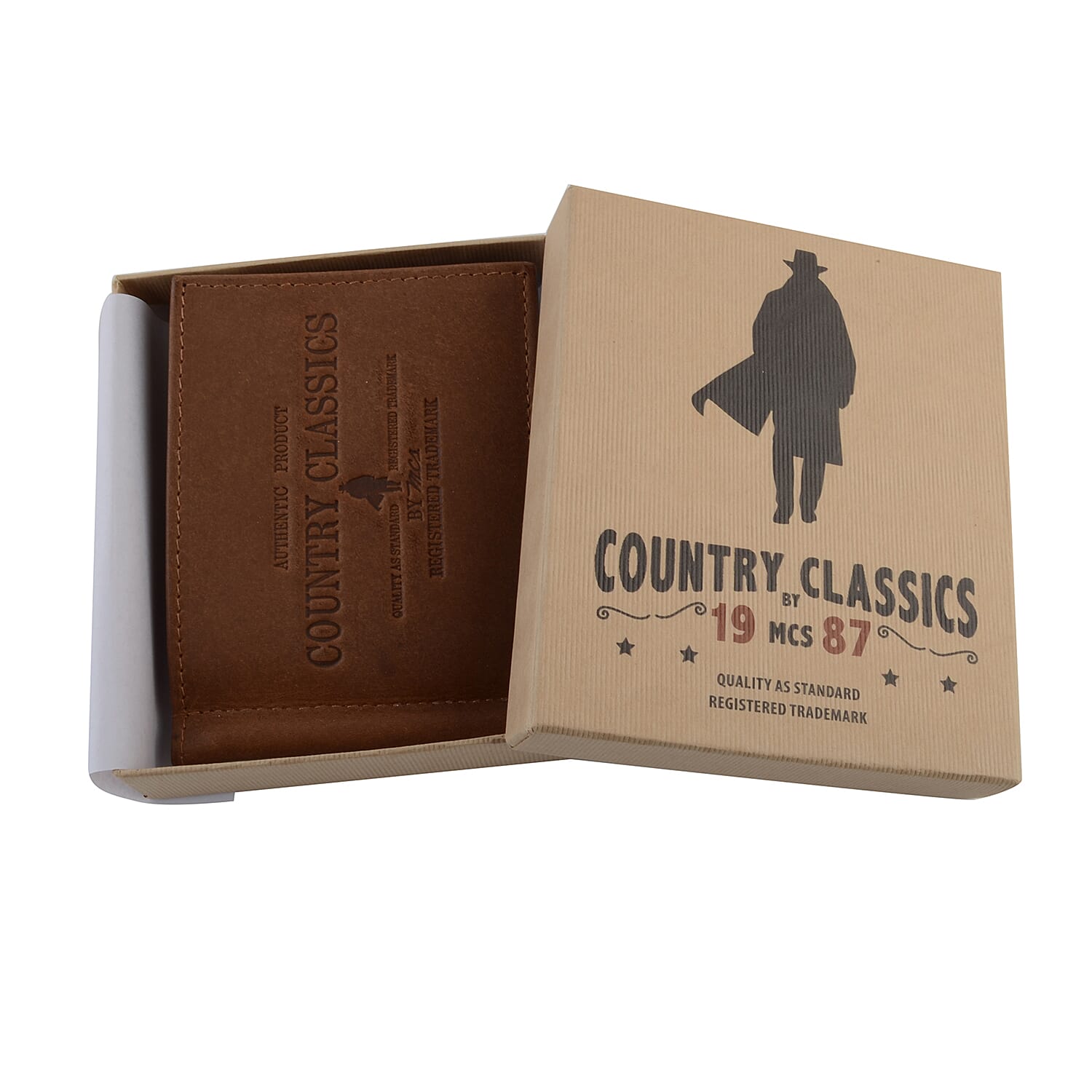 MCS Country Classics 100% Genuine Leather Wallet ( 11x8.5 Cm) - Cognac Colour