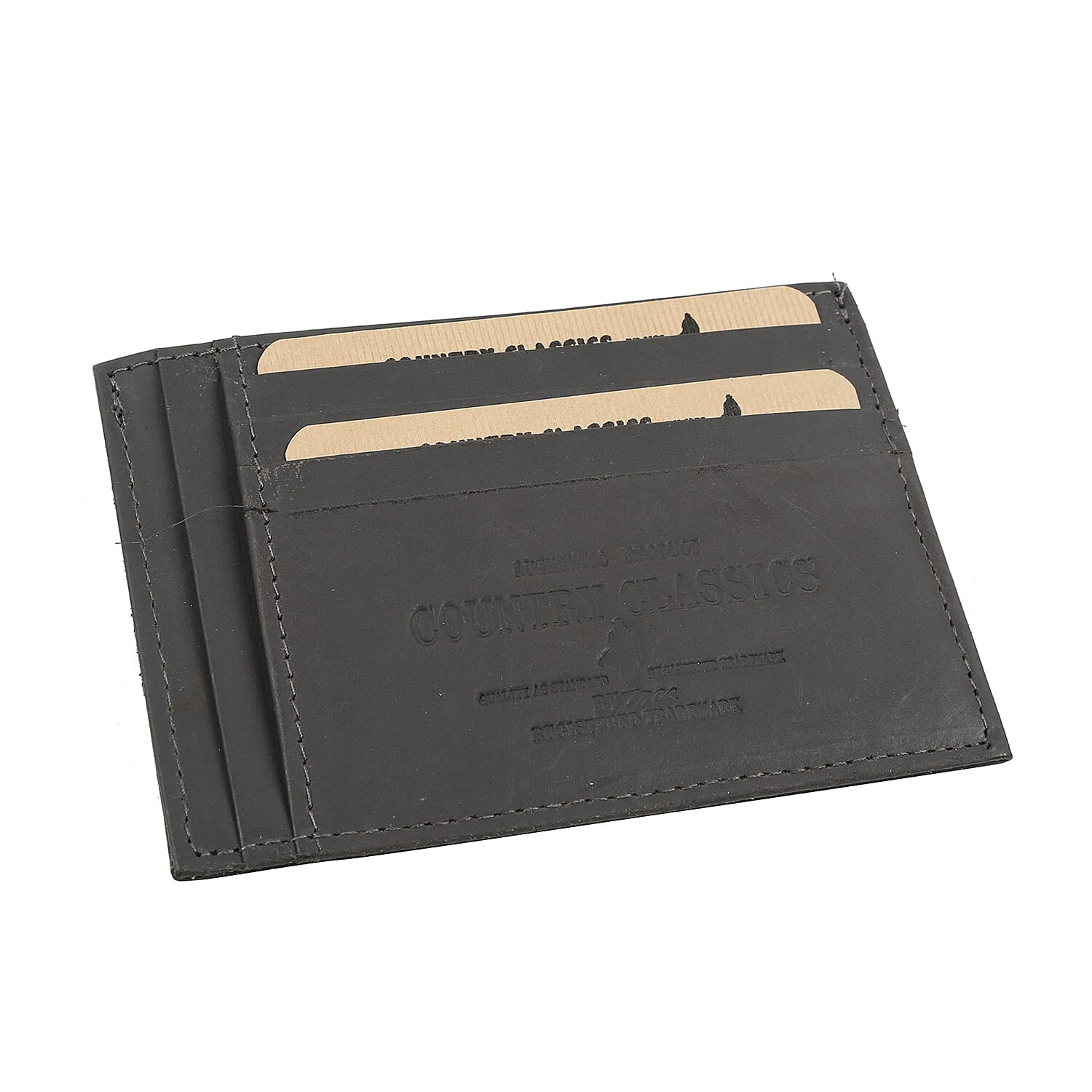 MCS Country Classics 100% Genuine Leather Wallet ( 13x9.5 Cm) - Dark Grey
