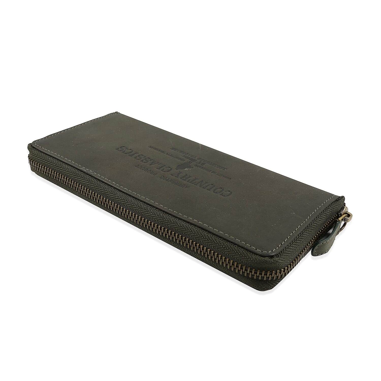 MCS Country Classics 100% Genuine Leather Wallet (20x10x2 Cm) - Dark Green