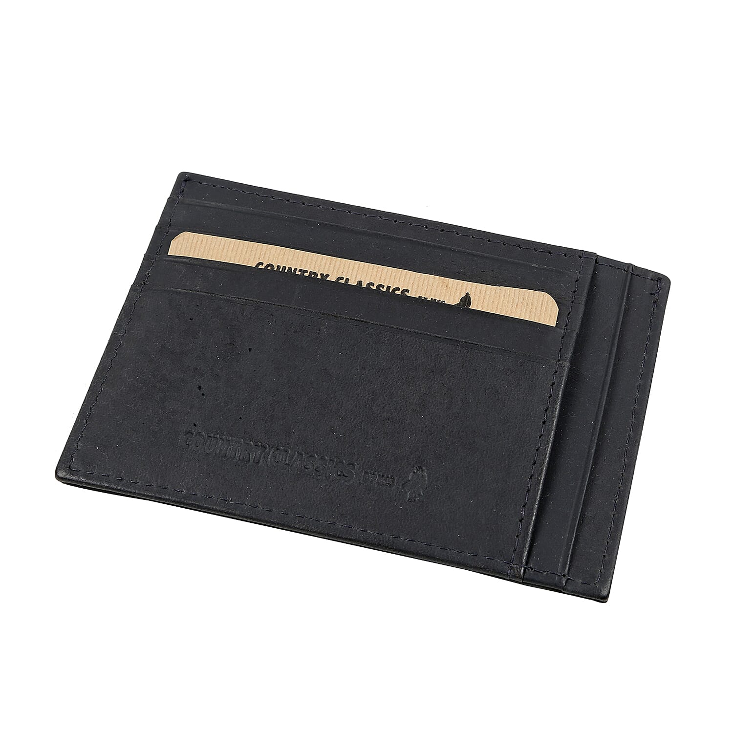 MCS Country Classics 100% Genuine Leather Wallet (8x11cm) - Dark Blue