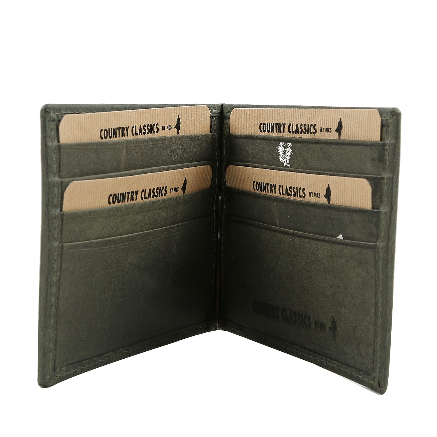 MCS Country Classics 100% Genuine Leather Wallet (8x11cm) - Dark Green