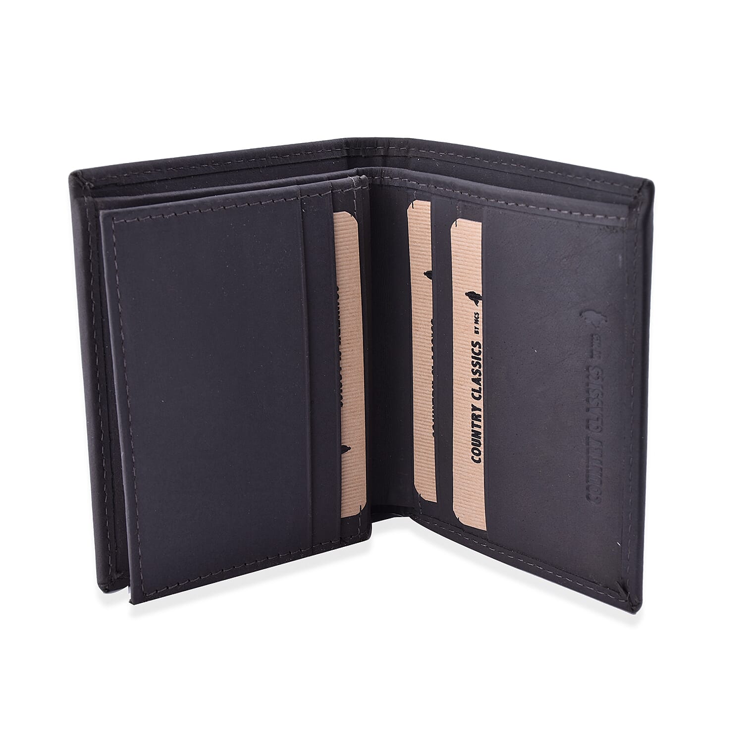 MCS Country Classics 100% Genuine Leather Wallet ( 9x10.5 Cm) - Dark Grey
