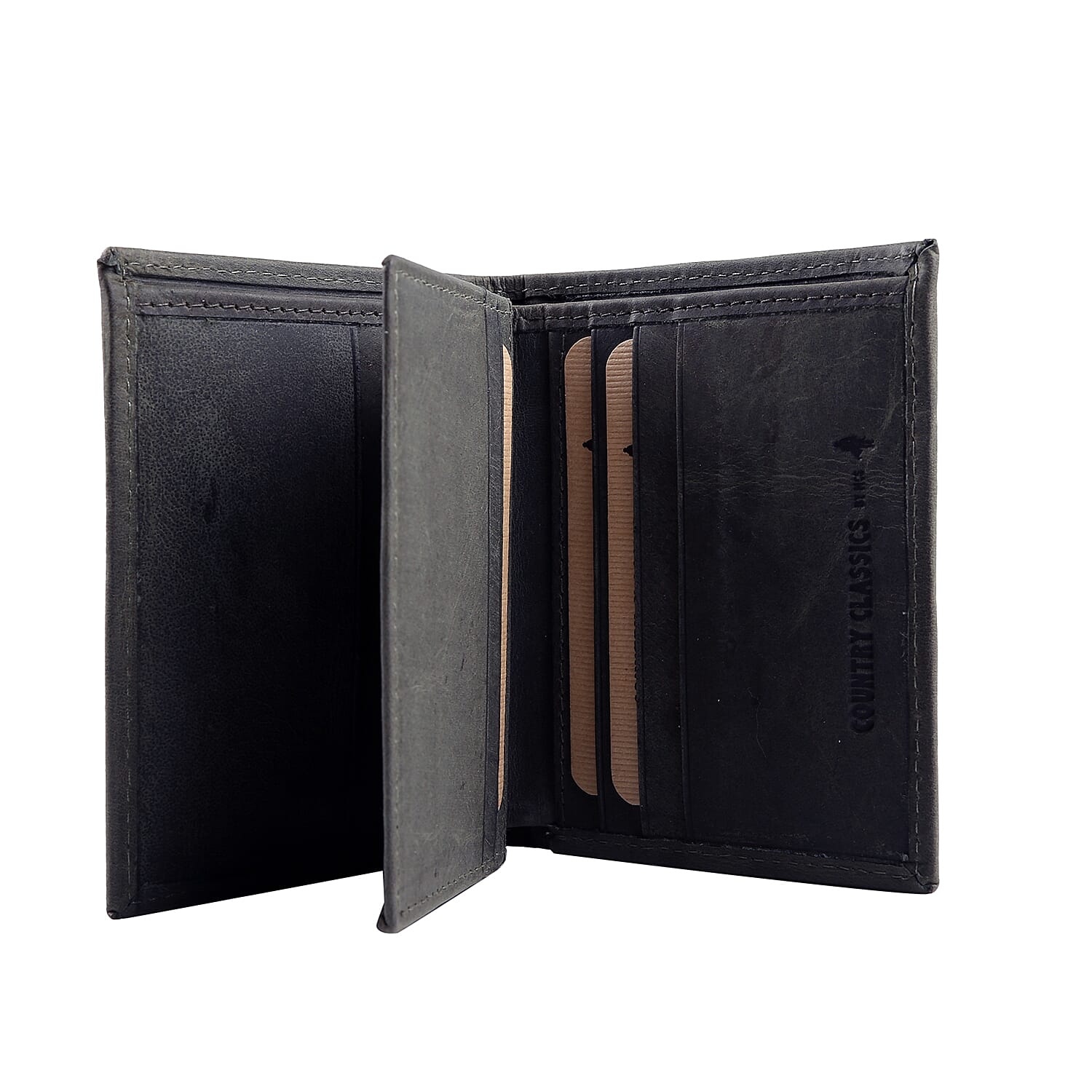 MCS Country Classics 100% Genuine Leather Wallet (9X10.5cm) - Dark Green