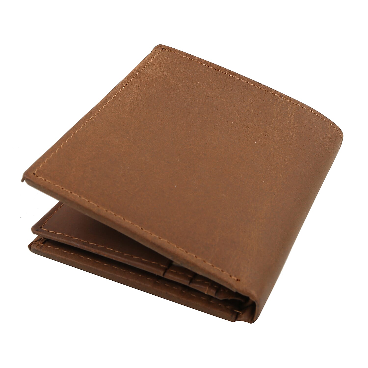 MCS Country Classics 100% Genuine Leather Wallet ( 9x10.5 Cm) - Cognac Colour