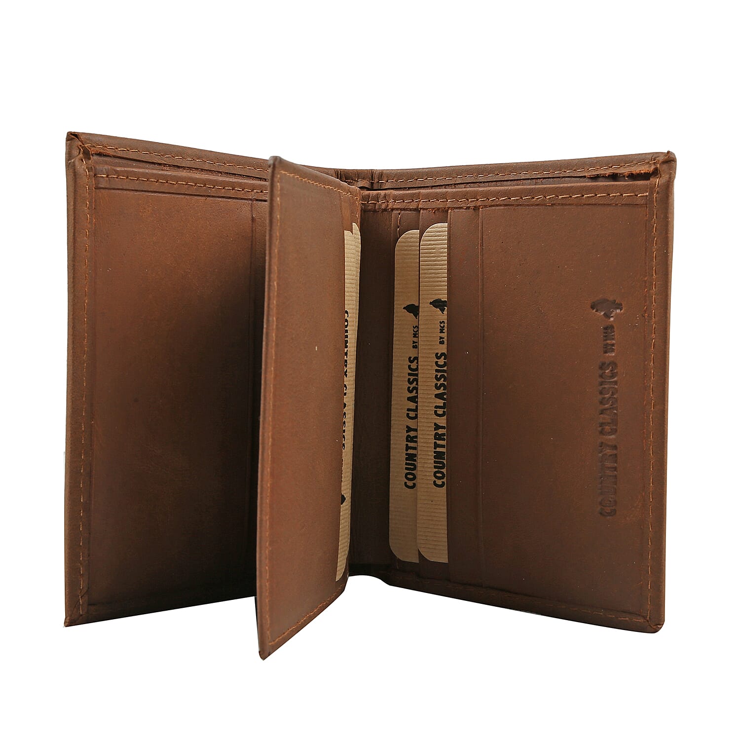 MCS Country Classics 100% Genuine Leather Wallet ( 9x10.5 Cm) - Cognac Colour