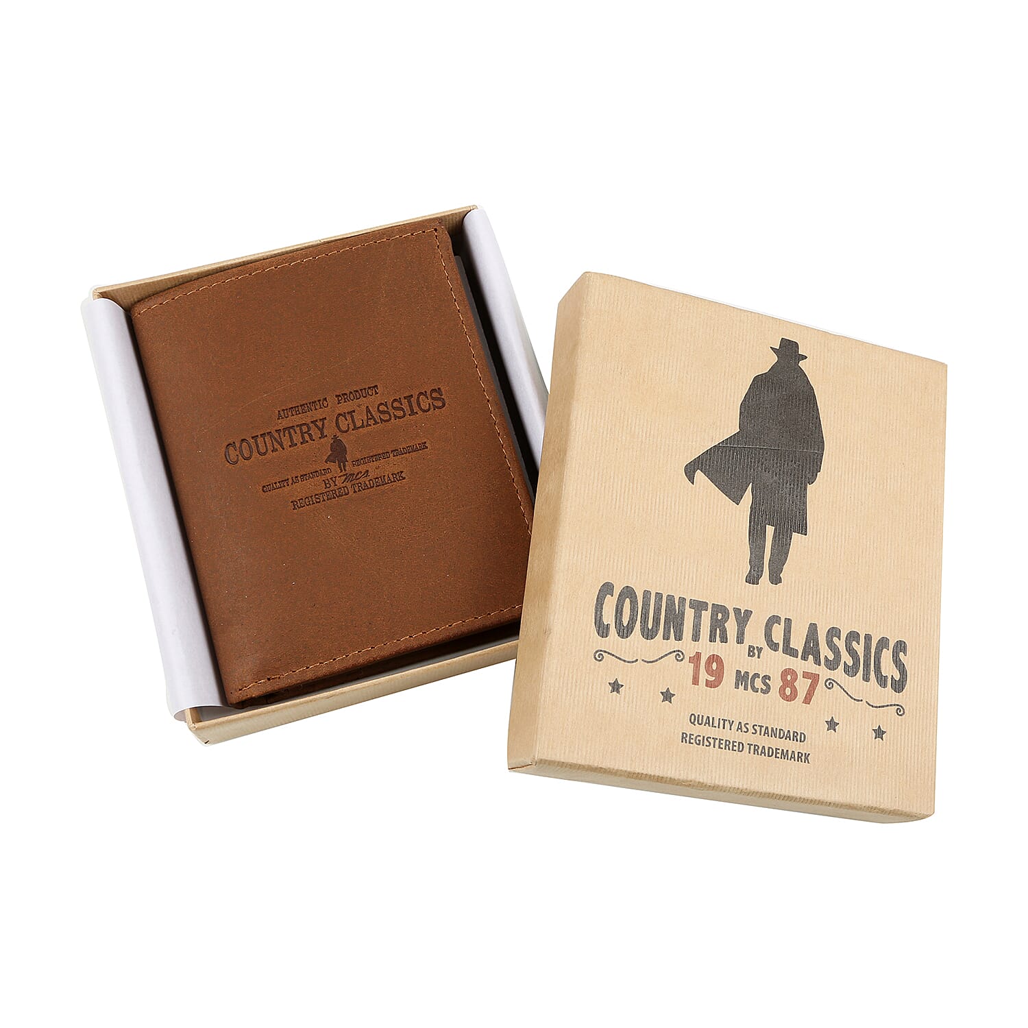 MCS Country Classics 100% Genuine Leather Wallet ( 9x10.5 Cm) - Cognac Colour