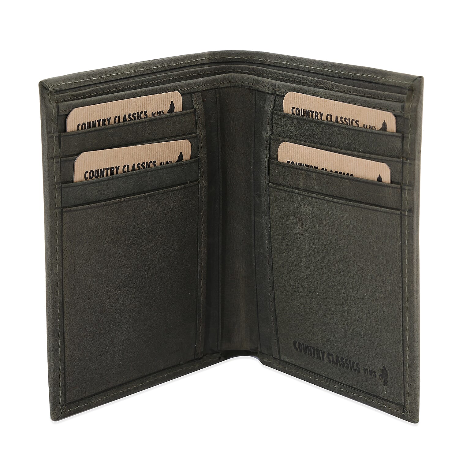 MCS Country Classics 100% Genuine Leather Wallet (Size 9x12 Cm) - Dark Green