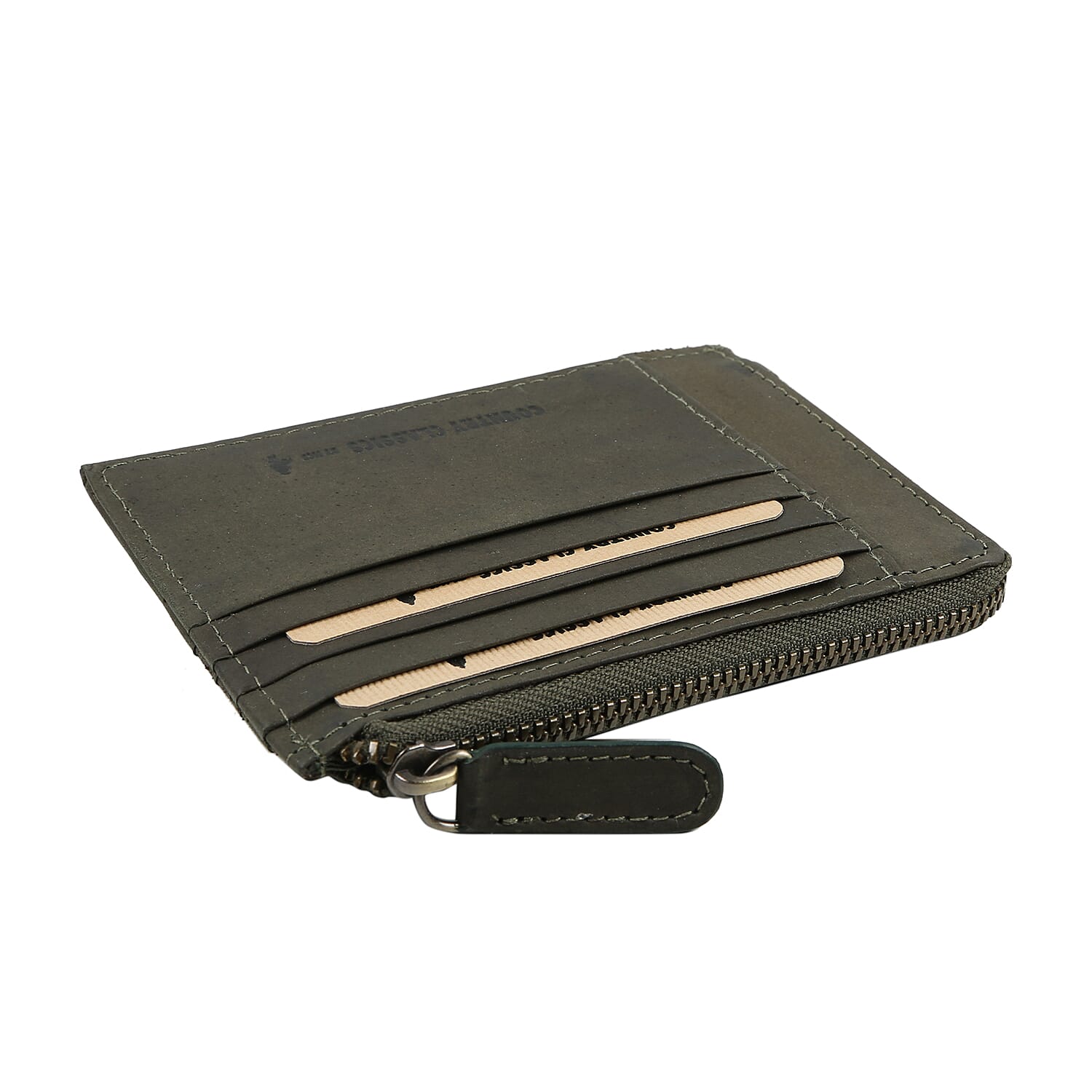 MCS Country Classics 100% Genuine Leather Wallet ( 9x12.5 Cm) - Dark Green