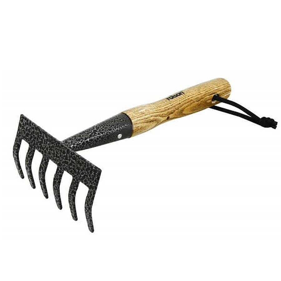 ROLSON Midi Carbon Steel Hand Rake Ash handle
