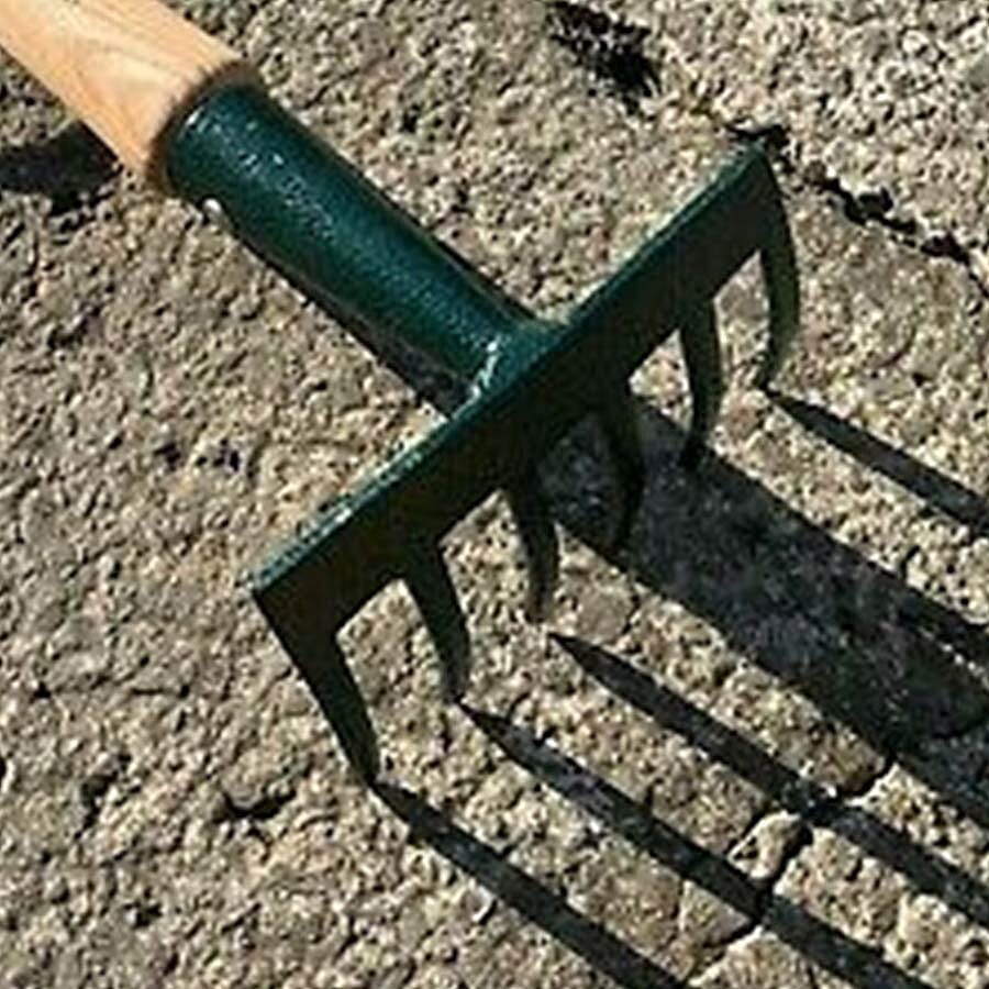 ROLSON Midi Carbon Steel Hand Rake Ash handle