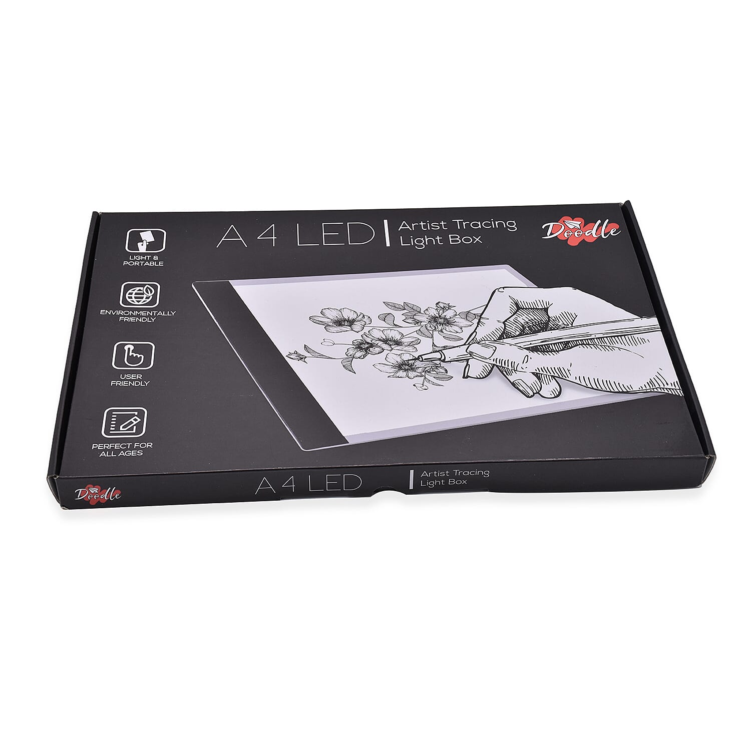 Doodle Ultra-Thin and Portable A4 LED Art Light Box (Size 37x24x3.5 Cm)