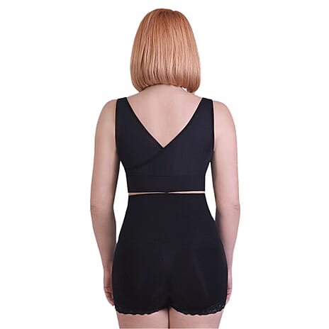 Sankom Switzerland Patent Premium Aloe Vera Black High Waisted Briefs (Size L-XL, 14-16)