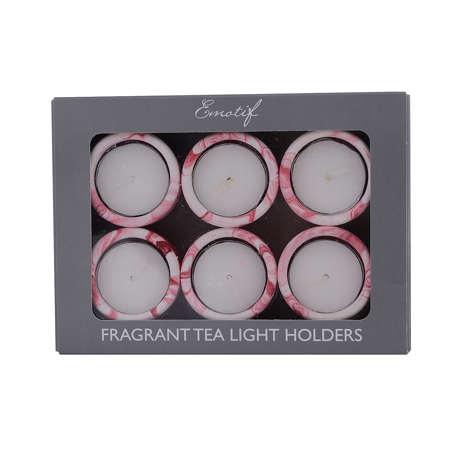 6 Pcs Tea Light Holders - Brandied Apple