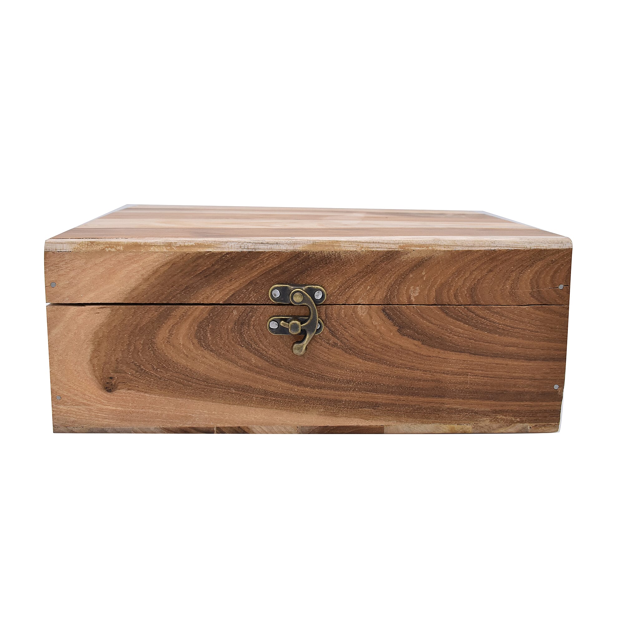 Set Of 2 Whiskey Glasses, Coasters, Chilling Stones & Pair Of Tongs in Wooden Gift Box