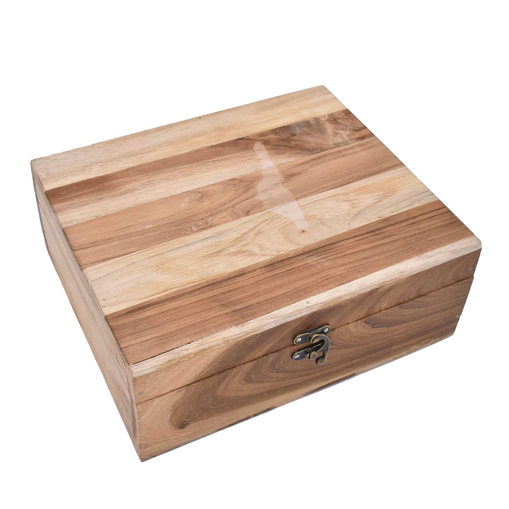 Set Of 2 Whiskey Glasses, Coasters, Chilling Stones & Pair Of Tongs in Wooden Gift Box