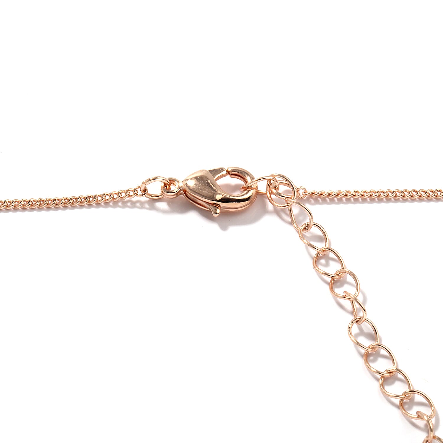 2 Piece Set - ETERNITY  Heart Necklace (Size 18 with 2 inch Extender) and Earrings (with Push Back) in Rose Gold Tone