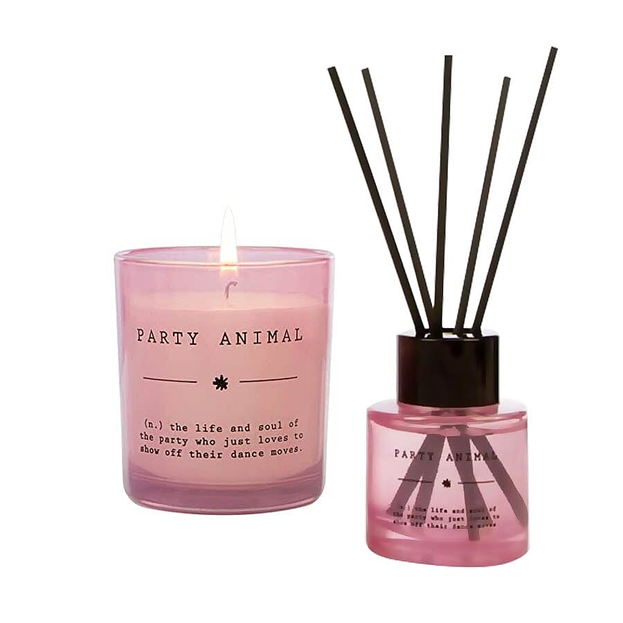 Wax Lyrical England - Party Animal Scented Candle and Reed Diffuser Gift Bag