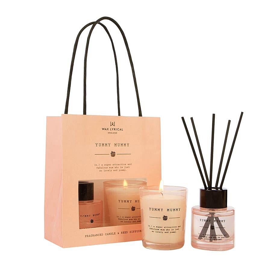 Wax Lyrical England - Yummy Mummy Scented Candle and Reed Diffuser Gift Bag