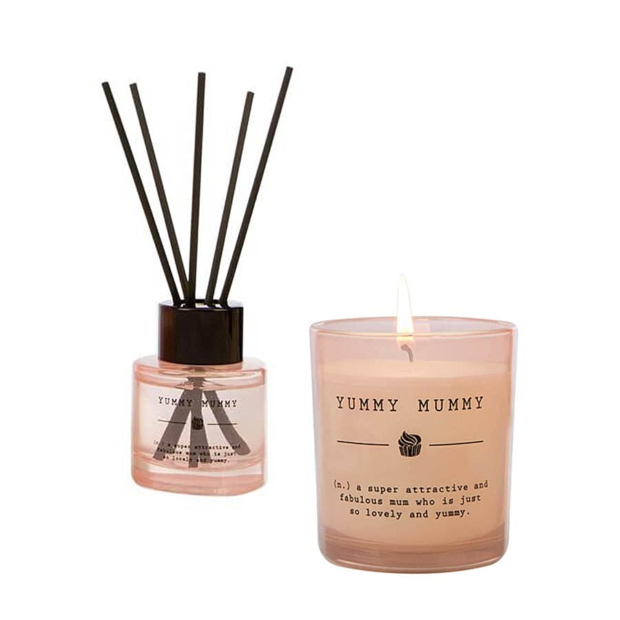 Wax Lyrical England - Yummy Mummy Scented Candle and Reed Diffuser Gift Bag