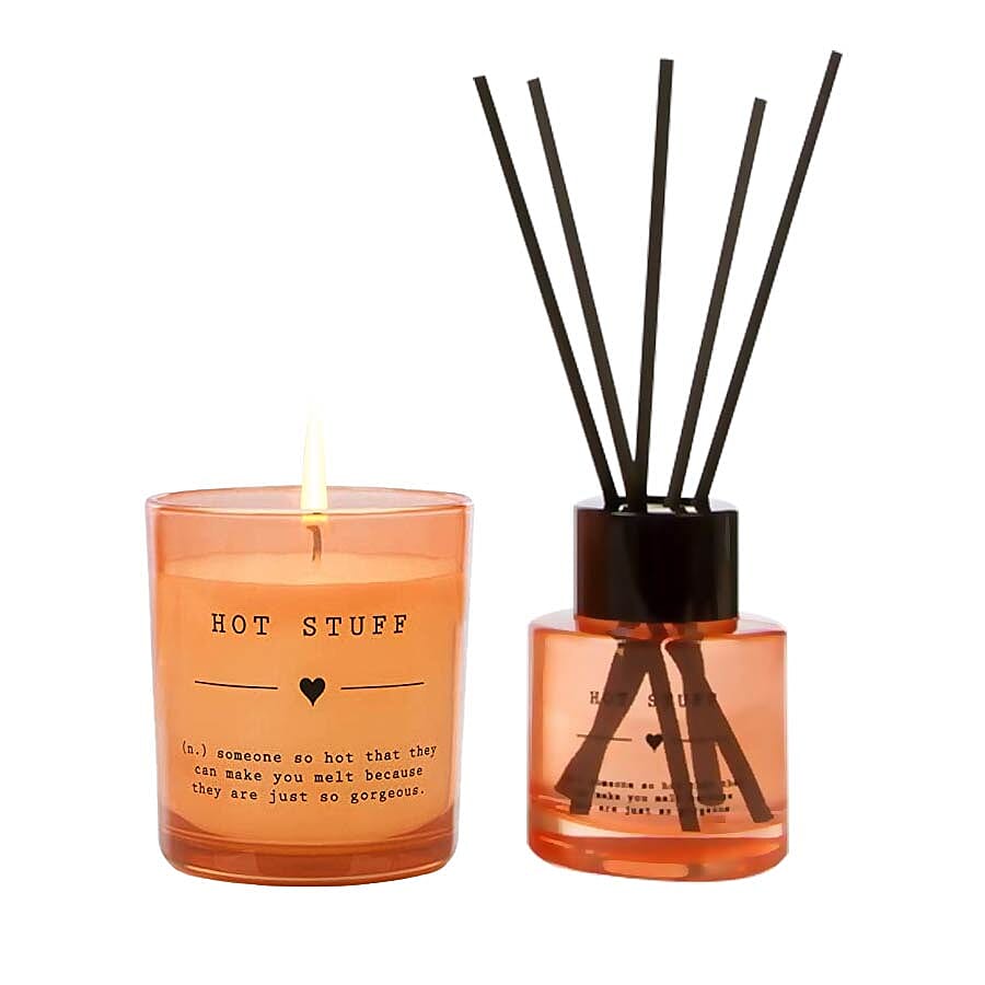 Wax Lyrical England - Hot Stuff Scented Candle and Reed Diffuser Gift Bag
