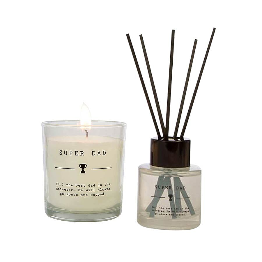 Wax Lyrical England - Super Dad Scented Candle and Reed Diffuser Gift Bag