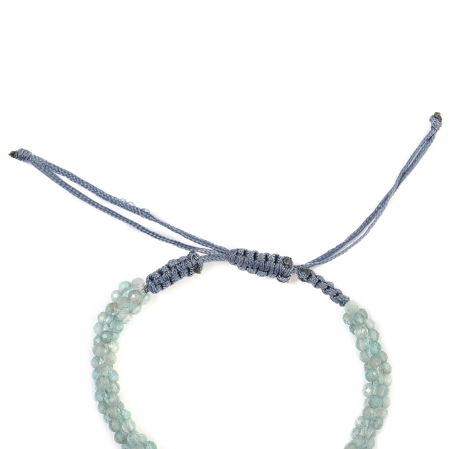 One Time Deal- Apatite Stone Bead Adjustable Bracelet (Size 6.5-9.5) 43.70 Ct.