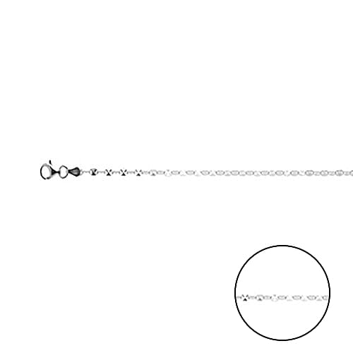 Italian Made - Sterling Silver Confetti Pyramid Necklace (Size 20).Silver Wt 3.30 Gms