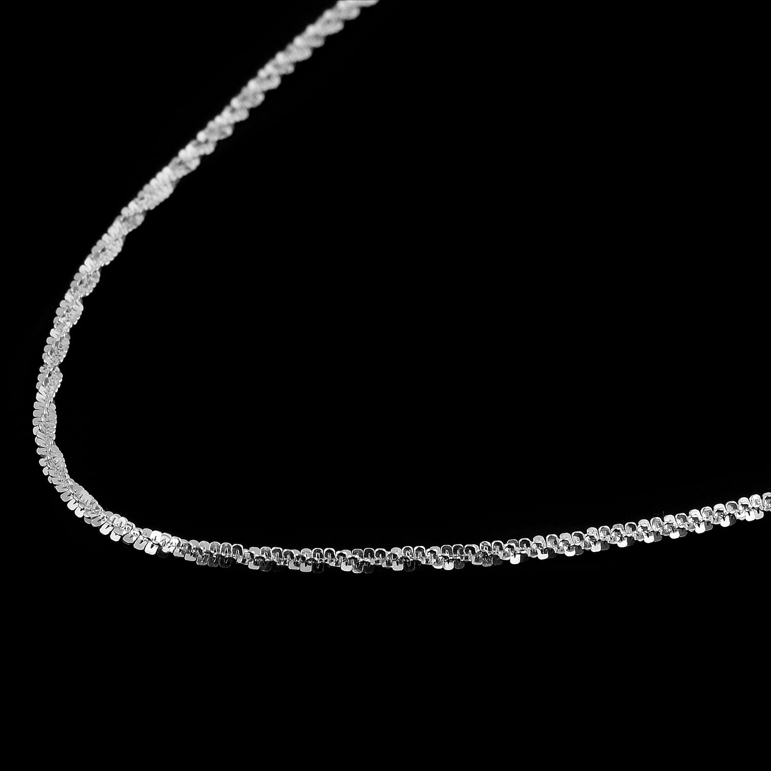 One Time Close Out Deal- Italian Made- Sterling Silver Margherita Chain (Size 36) with Lobster Clasp