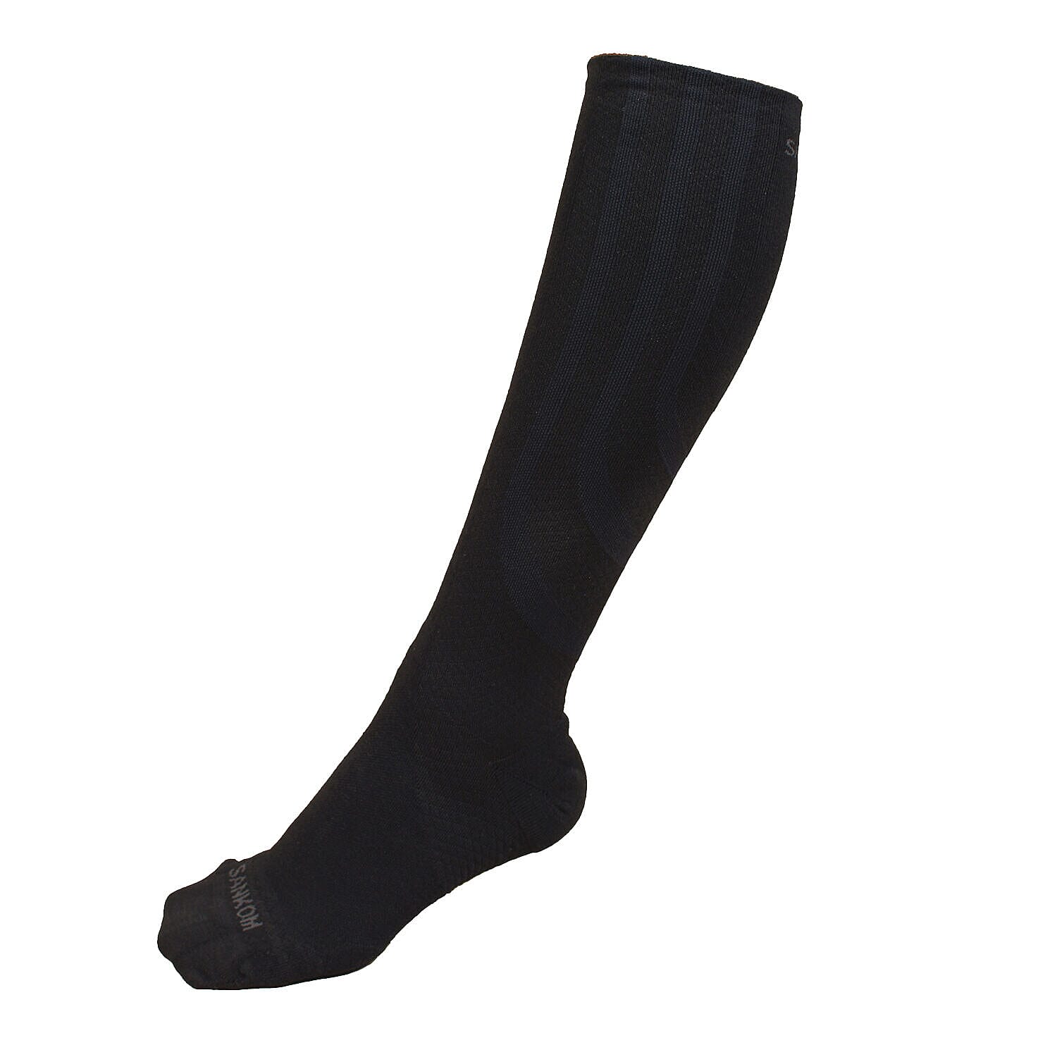 SANKOM SWITZERLAND Patent Socks - Black (Size REGULAR III- 9-12 UK)