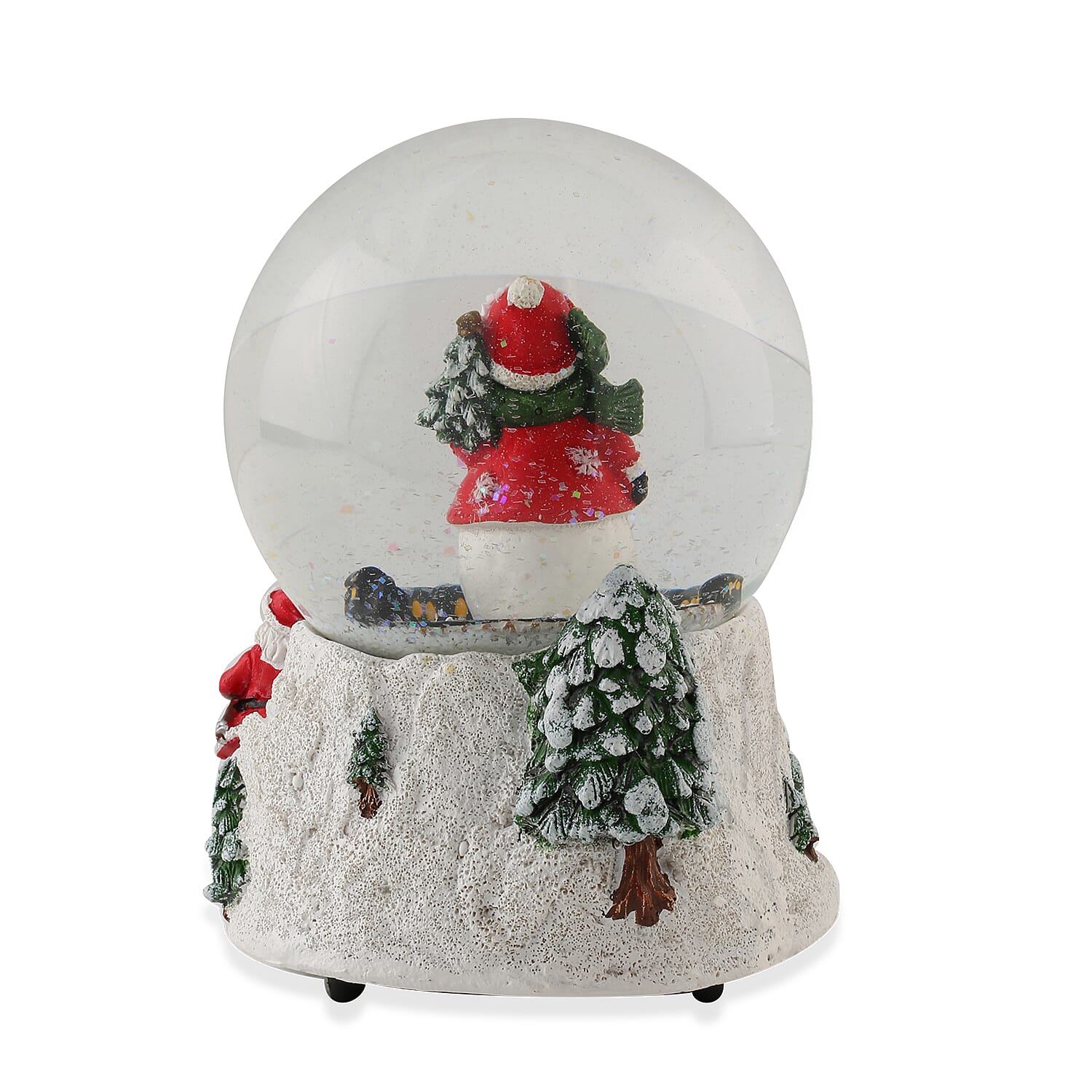 Wind up Musical Snowman Snowglobe (Size: 11.2x10.5x15cm)