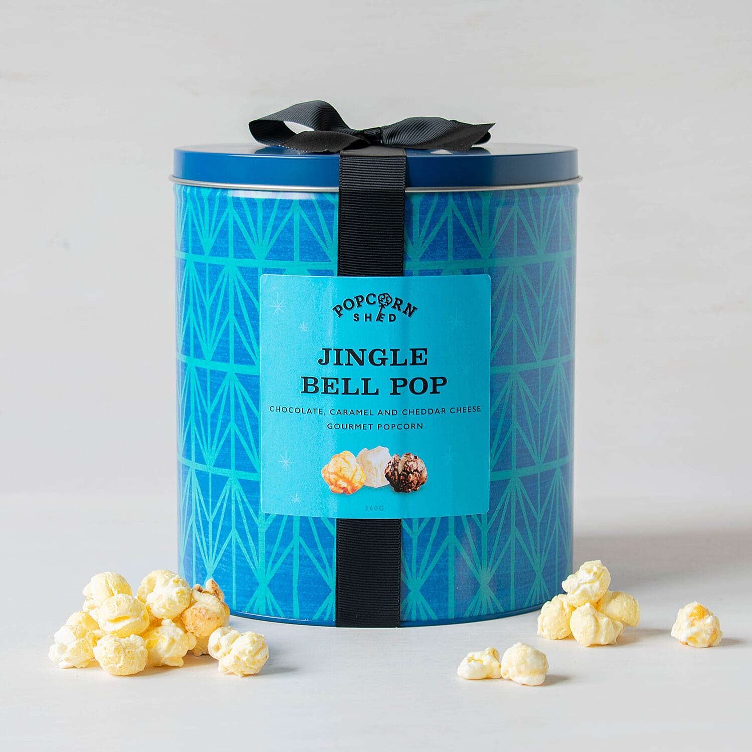 POPCORN SHED Jingle Bell Pop Gift Tin 380g