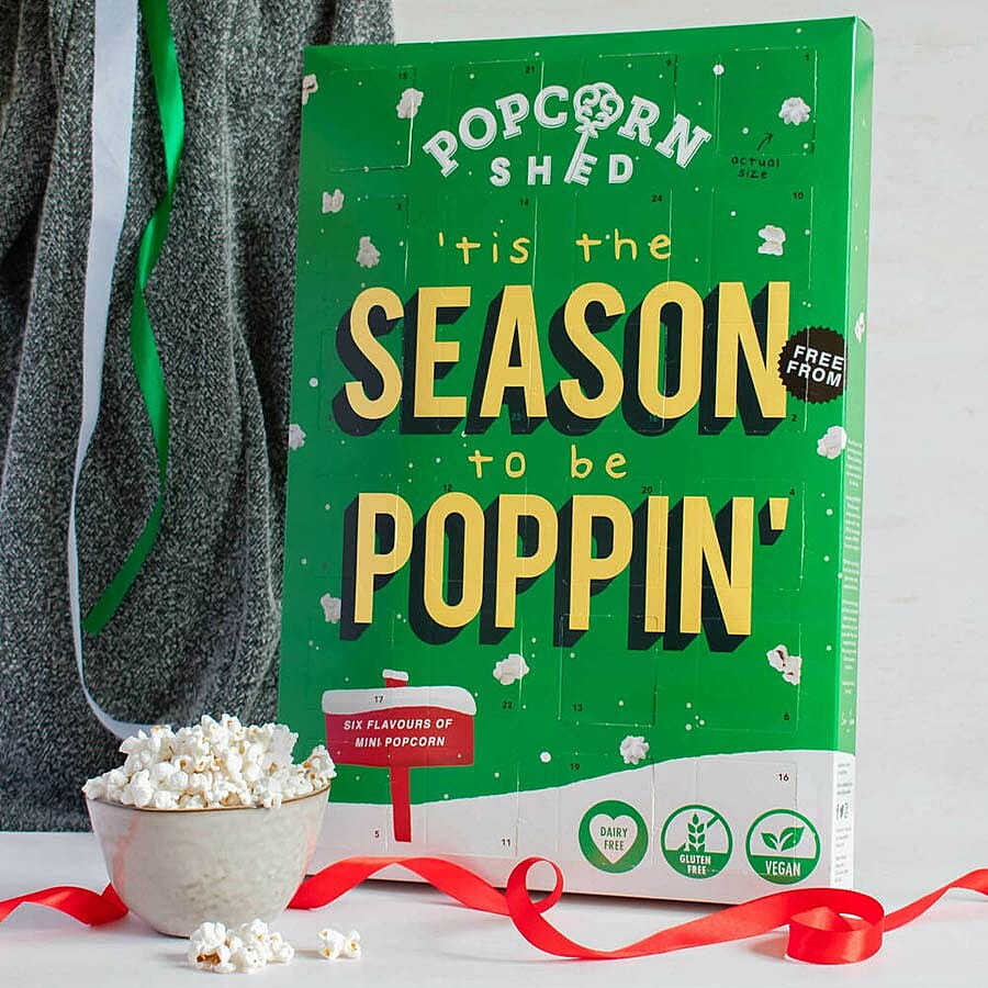 POPCORN SHED: Free From Vegan Mini Popcorn Advent Calendar 72g