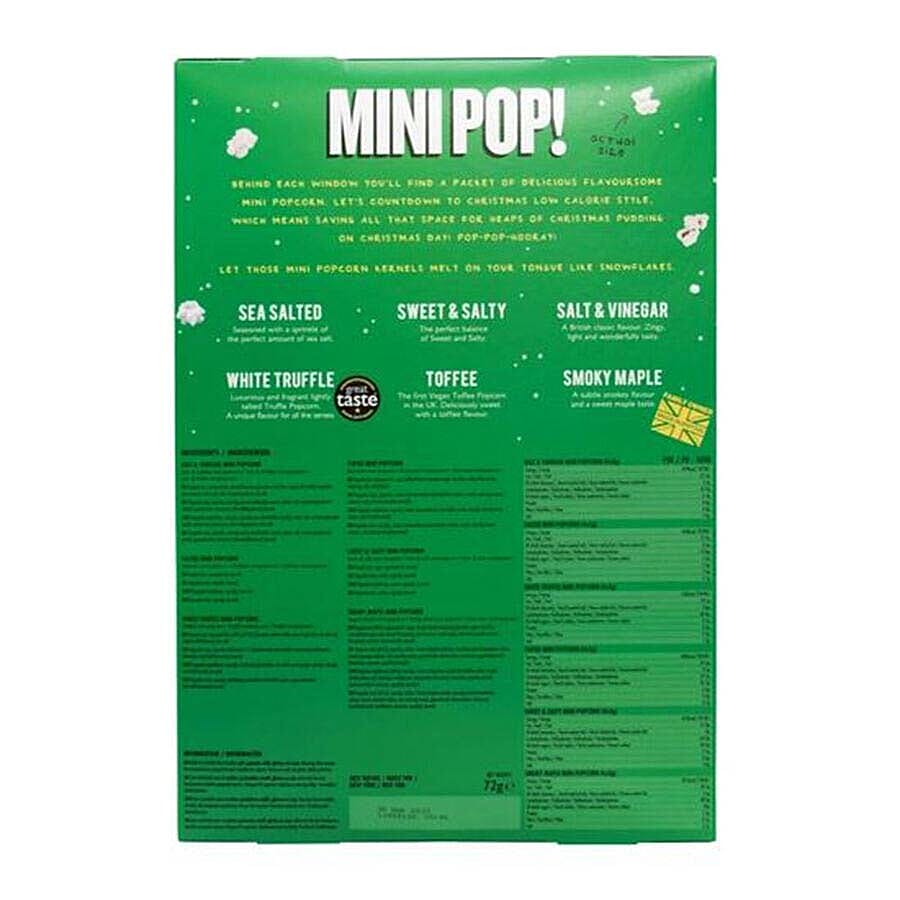 POPCORN SHED: Free From Vegan Mini Popcorn Advent Calendar 72g