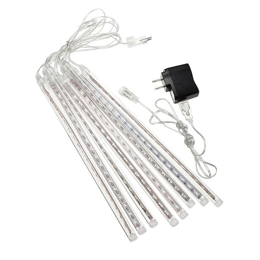 LED Icicle  Meteor Shower String Light (50 cm)t - White