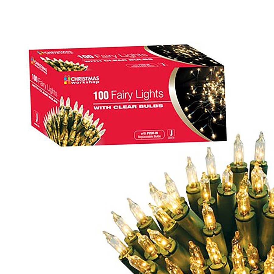 100 Shadeless Clear Fairy Lights